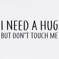 I Need a Hug But Don't Touch Me Garment-Dyed Sweatshirt