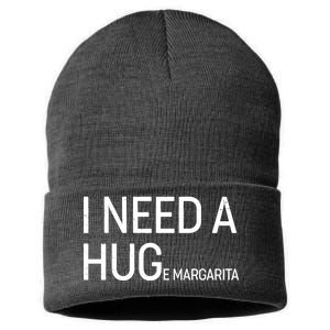 I Need A HUG E Margarita Sustainable Knit Beanie