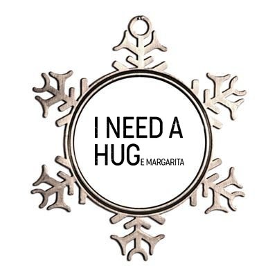 I Need A HUG E Margarita Metallic Star Ornament