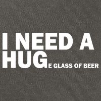I Need A Hug Huge Glass Of Beer Cotton Canvas Backpack