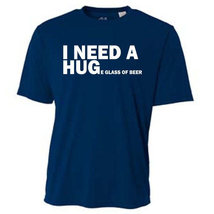 I Need A Hug Huge Glass Of Beer Cooling Performance Crew T-Shirt