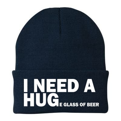 I Need A Hug Huge Glass Of Beer Beanie