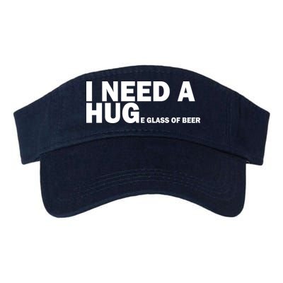 I Need A Hug Huge Glass Of Beer Visor