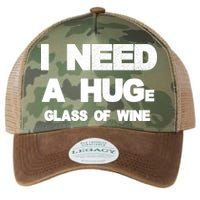 I Need a HUGe Glass of Wine Legacy Tie Dye Trucker Hat