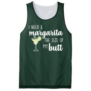 I Need A Margarita The Size Of My Butt Mesh Reversible Basketball Jersey Tank