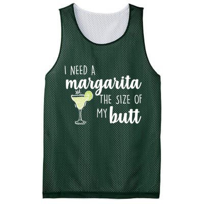 I Need A Margarita The Size Of My Butt Mesh Reversible Basketball Jersey Tank