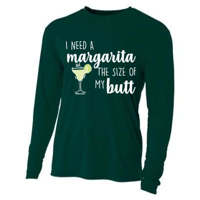 I Need A Margarita The Size Of My Butt Cooling Performance Long Sleeve Crew