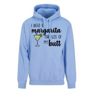 I Need A Margarita The Size Of My Butt Unisex Surf Hoodie