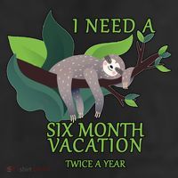 I Need A Six Month Vacation 7 Panel Mesh Trucker Snapback Hat