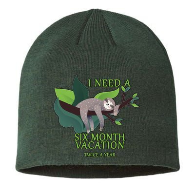 I Need A Six Month Vacation Sustainable Beanie
