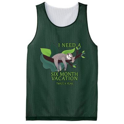 I Need A Six Month Vacation Mesh Reversible Basketball Jersey Tank