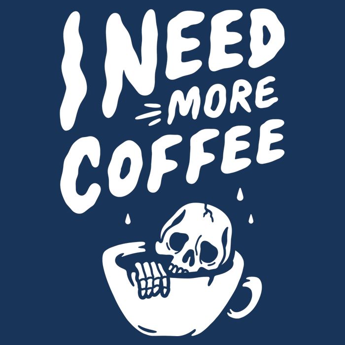 I Need More Coffee Funny Skeleton Infant Baby Jersey Bodysuit