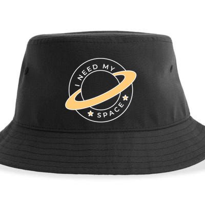 I Need My Space Planet Sustainable Bucket Hat