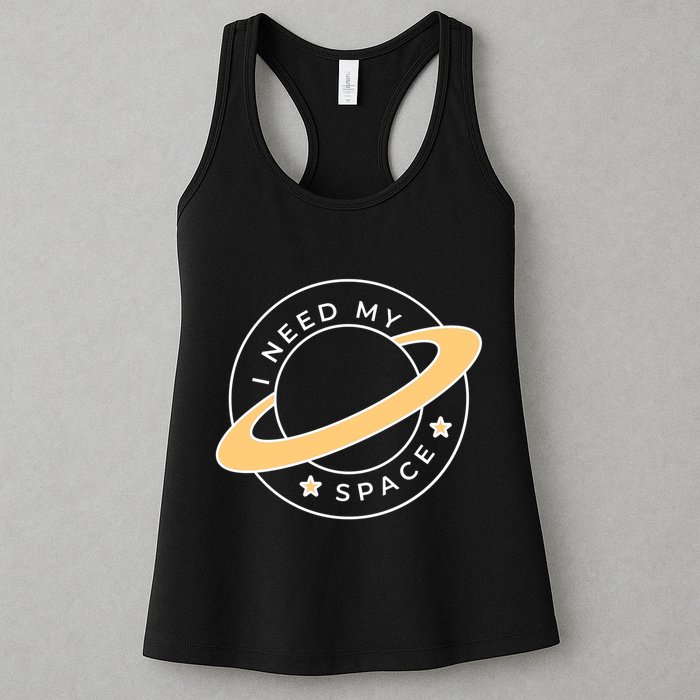 I Need My Space Planet Womens Tank Top