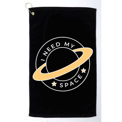 I Need My Space Planet Golf Towel