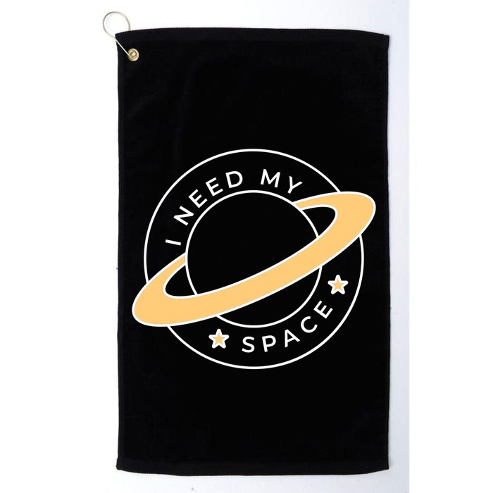 I Need My Space Planet Golf Towel