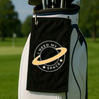 I Need My Space Planet Golf Towel