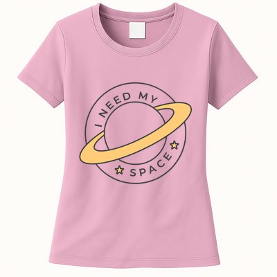 I Need My Space Planet Womens T-Shirt
