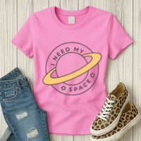 I Need My Space Planet Womens T-Shirt