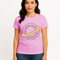 I Need My Space Planet Womens T-Shirt