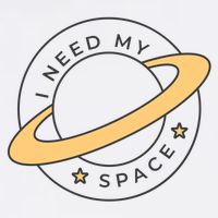 I Need My Space Planet Garment-Dyed Sweatshirt