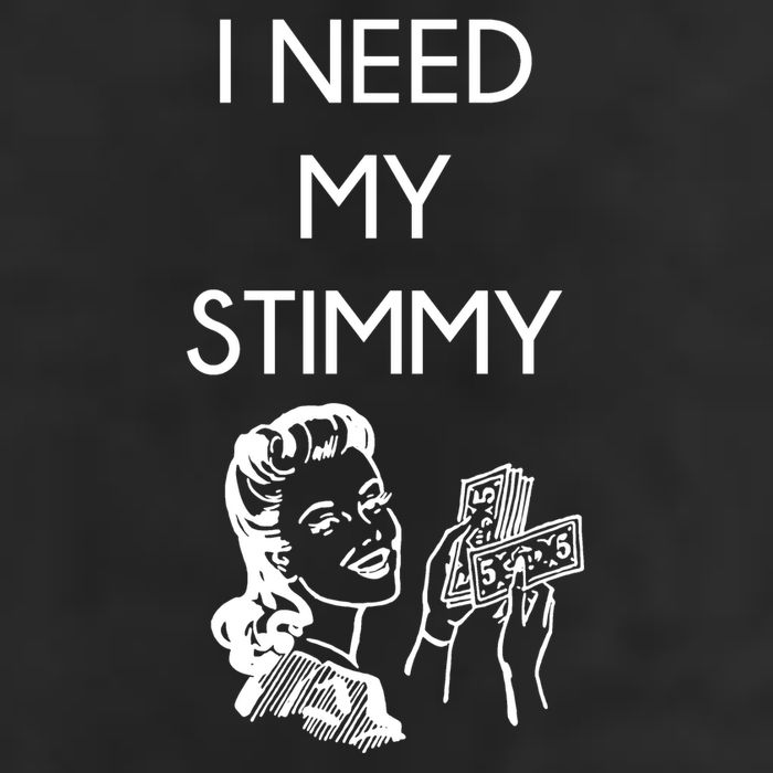 I Need My Stimmy Funny Stimulus Check Garment-Dyed Fleece Hoodie