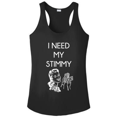 I Need My Stimmy Funny Stimulus Check Ladies PosiCharge Competitor Racerback Tank