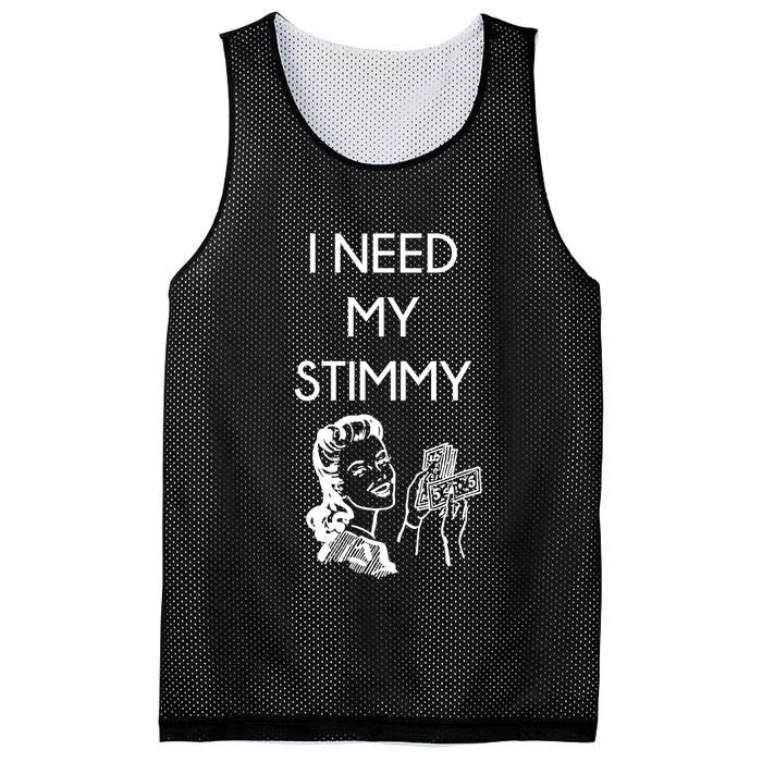 I Need My Stimmy Funny Stimulus Check Mesh Reversible Basketball Jersey Tank