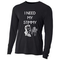 I Need My Stimmy Funny Stimulus Check Cooling Performance Long Sleeve Crew