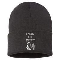 I Need My Stimmy Funny Stimulus Check Sustainable Knit Beanie