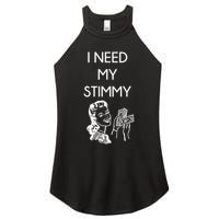 I Need My Stimmy Funny Stimulus Check Women's Perfect Tri Rocker Tank