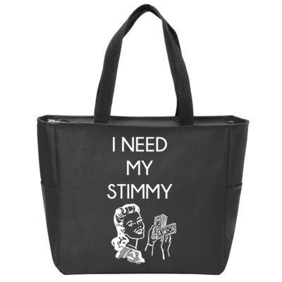 I Need My Stimmy Funny Stimulus Check Zip Tote Bag