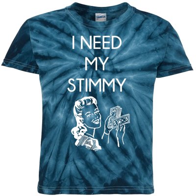 I Need My Stimmy Funny Stimulus Check Kids Tie-Dye T-Shirt