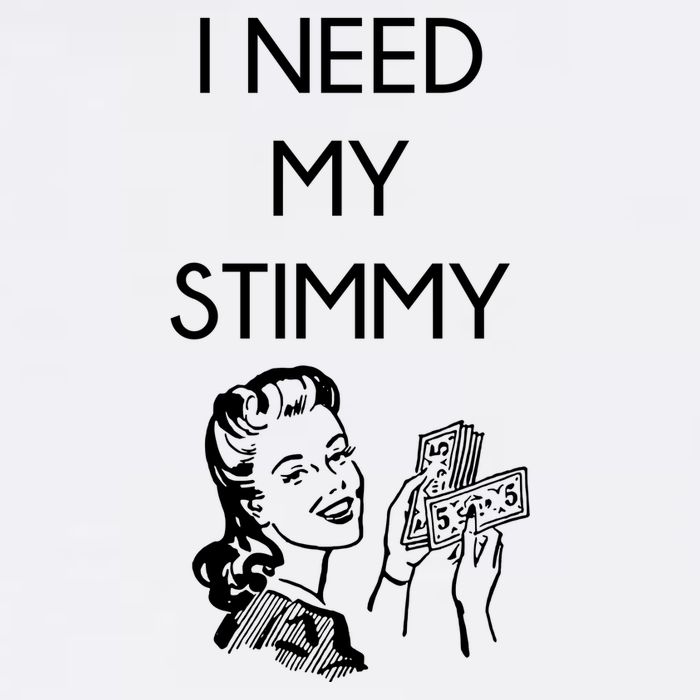 I Need My Stimmy Funny Stimulus Check Garment-Dyed Sweatshirt