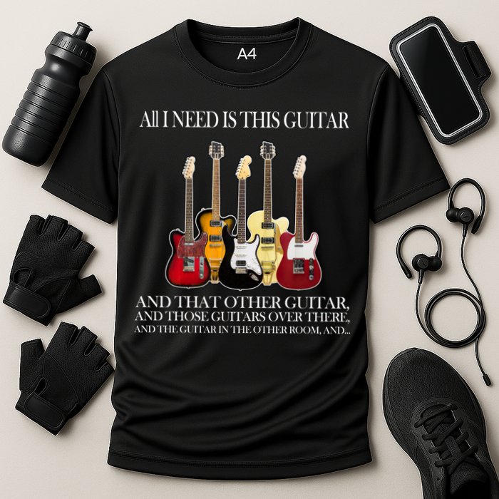 I Need My Ukulele Guitars Performance Shirt