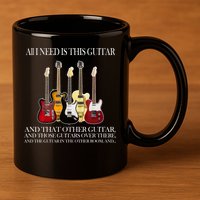 I Need My Ukulele Guitars 11oz C Handle Ceramic Mug