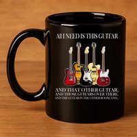 I Need My Ukulele Guitars 11oz C Handle Ceramic Mug