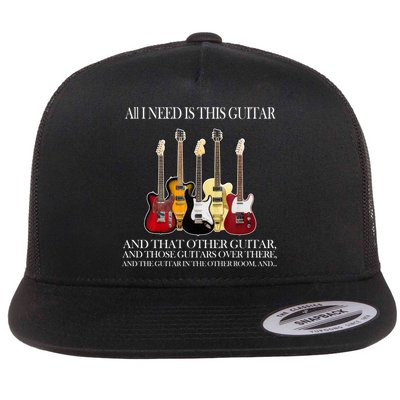 I Need My Ukulele Guitars Flatbill Hat