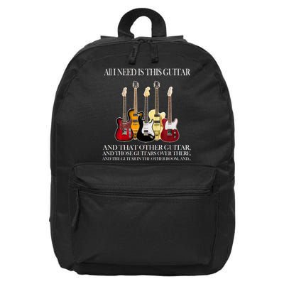 I Need My Ukulele Guitars 16 in Basic Backpack