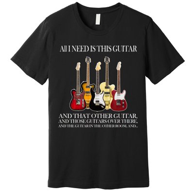 I Need My Ukulele Guitars Premium T-Shirt