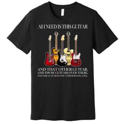 I Need My Ukulele Guitars Premium T-Shirt