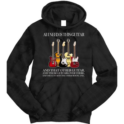I Need My Ukulele Guitars Tie Dye Hoodie