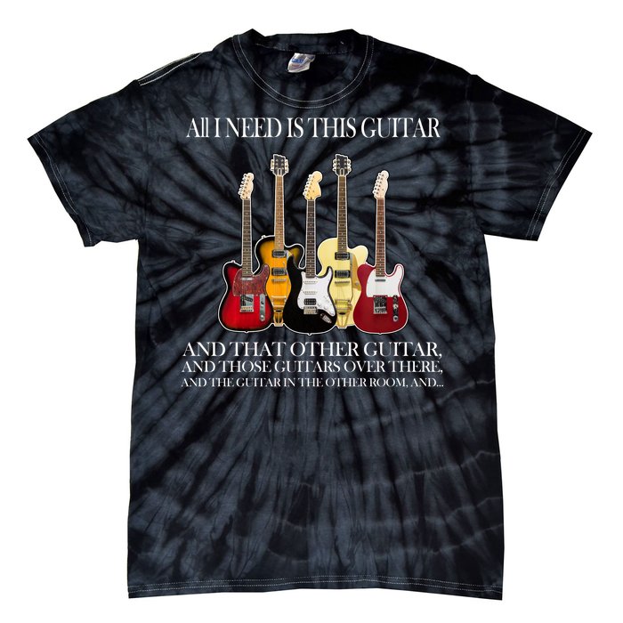 I Need My Ukulele Guitars Tie-Dye T-Shirt