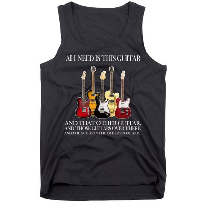 I Need My Ukulele Guitars Tank Top