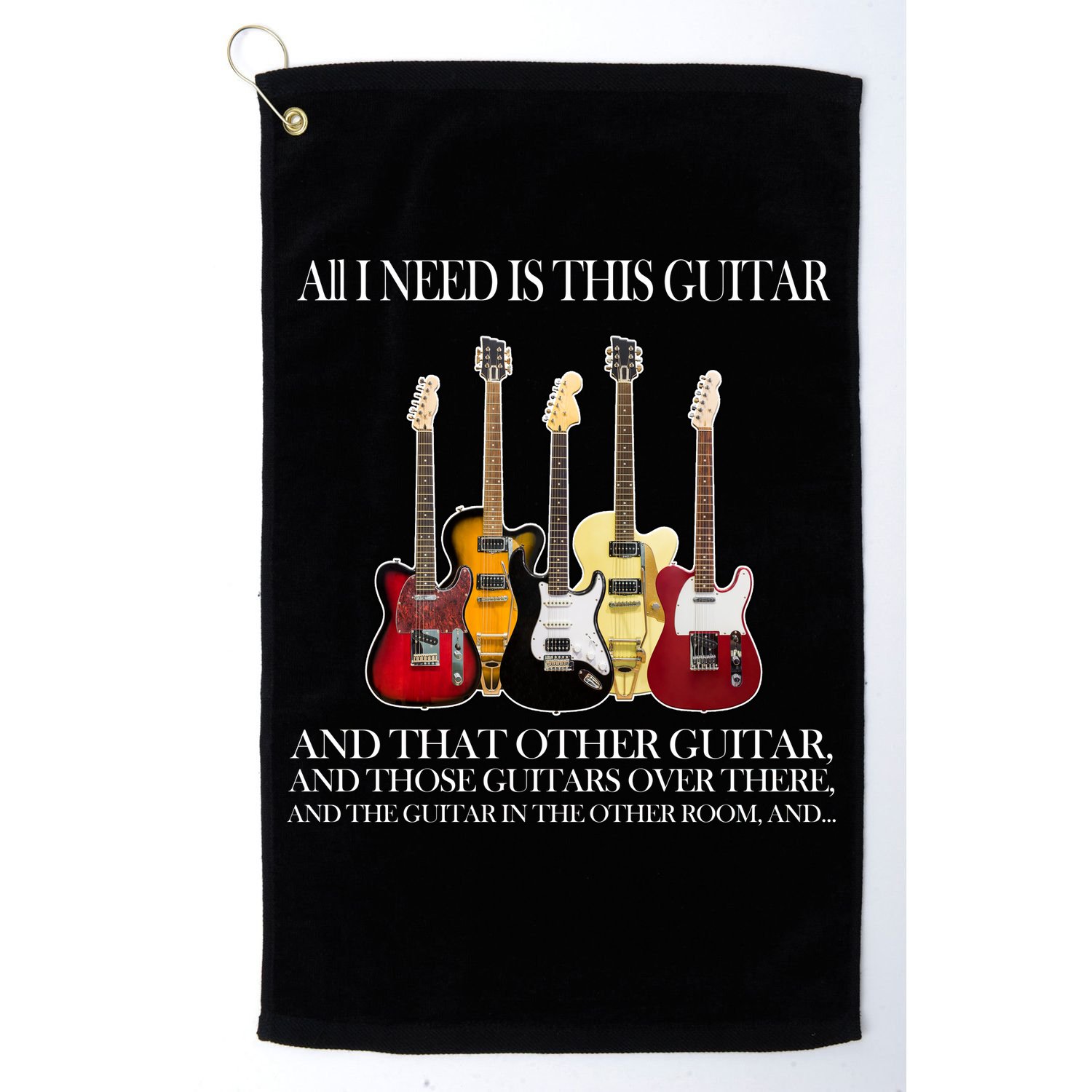 I Need My Ukulele Guitars Golf Towel