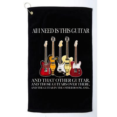 I Need My Ukulele Guitars Platinum Collection Golf Towel