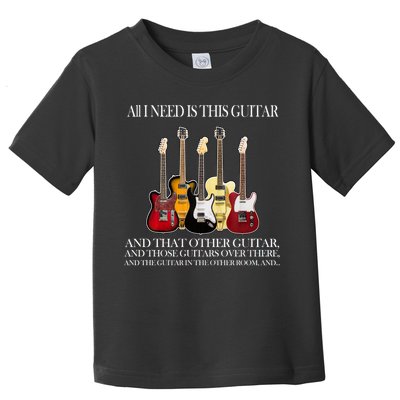 I Need My Ukulele Guitars Toddler T-Shirt