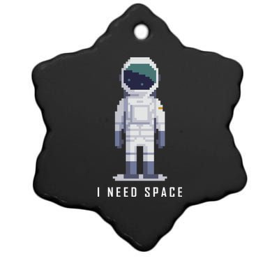 I Need Space Ceramic Star Ornament