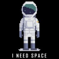 I Need Space Cropped Pullover Crew