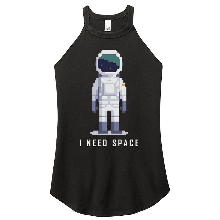 I Need Space Women's Perfect Tri Rocker Tank